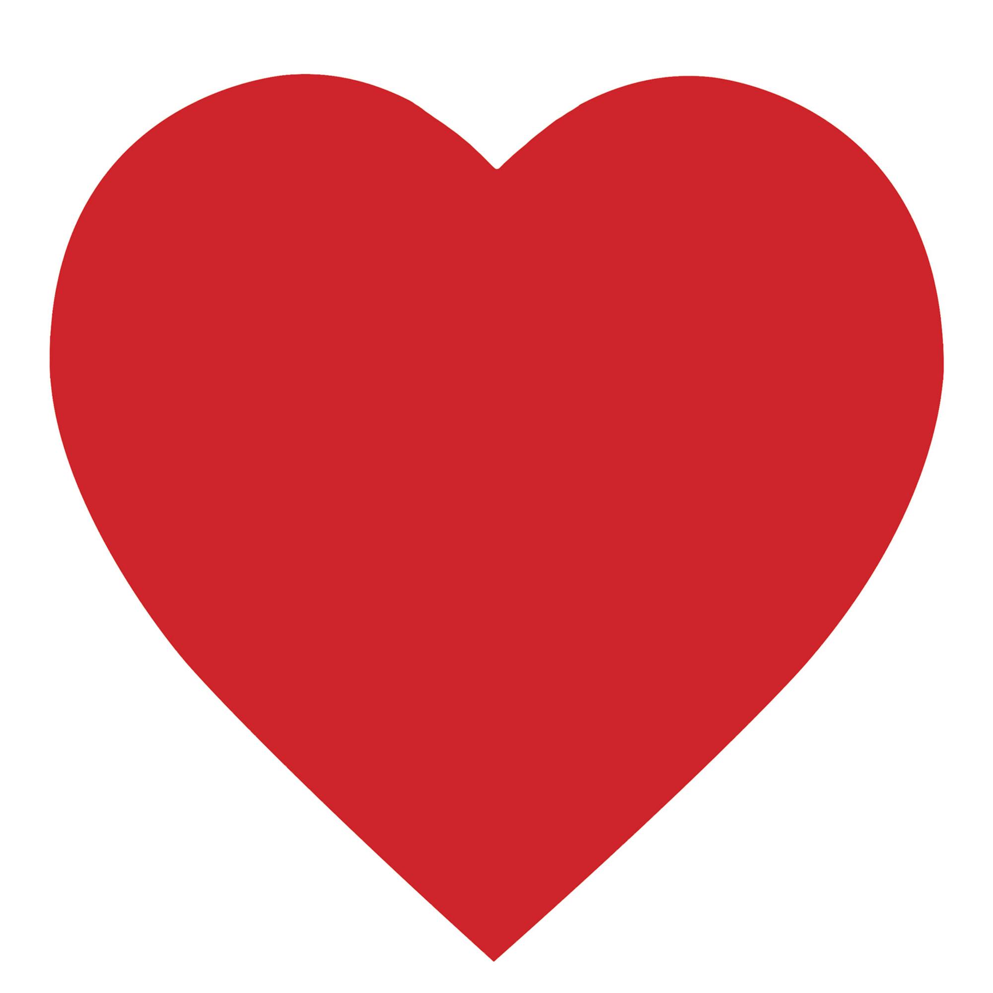Beistle 12" Red Printed Heart Cutouts, 9ct.